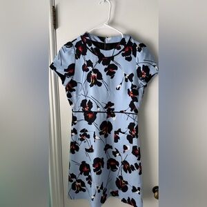 N°21 Short Sleeve Floral+Logo Print Sheath Dress w/ Pockets Size 40